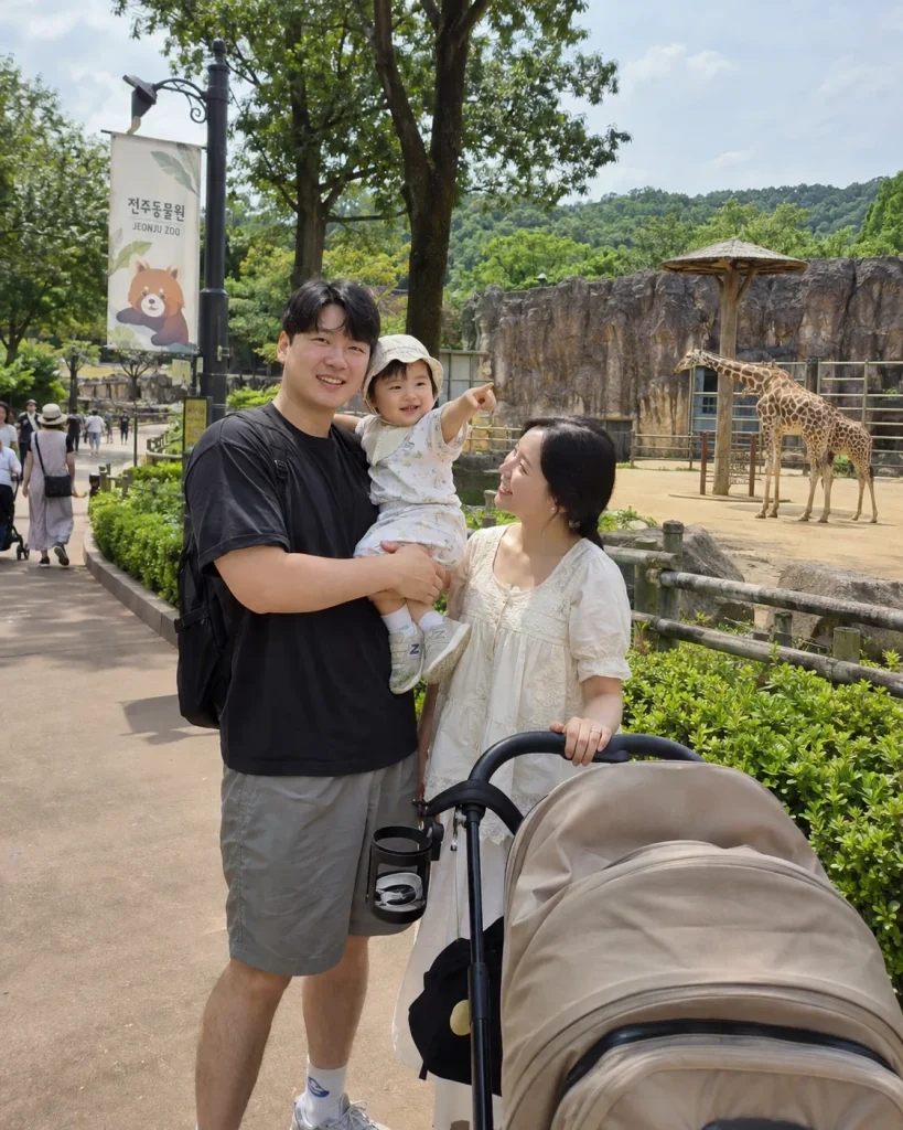 전주동물원 아이와 동물 관람 풍경
