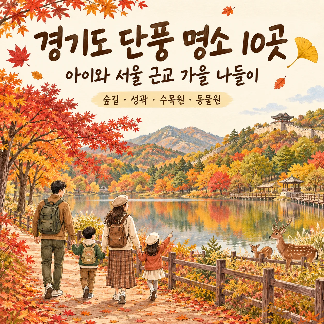 경기도 단풍 명소 10곳|아이와 서울 근교 가을 나들이