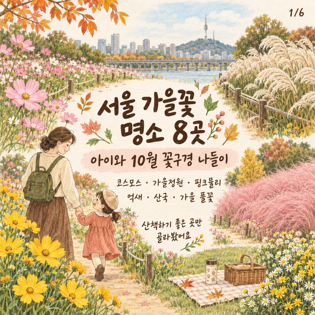 서울 가을꽃 명소 8곳과 아이와 10월 꽃구경 안내