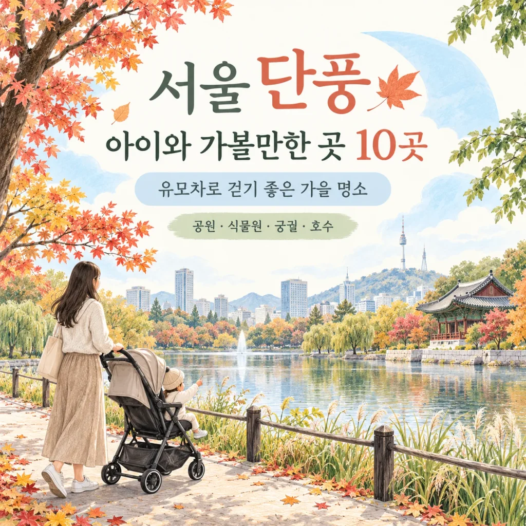 아이와 유모차로 걷는 서울 단풍 명소 10곳 안내