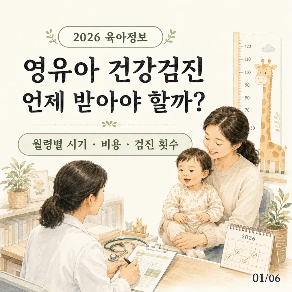 영유아 건강검진 언제 받아야 할까 월령별 시기 비용 횟수 카드
