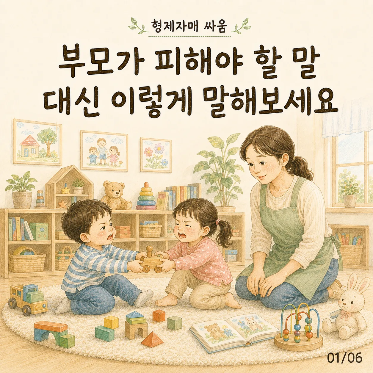 형제자매 싸움 중재법｜부모가 피해야 할 말과 대신 해줄 말