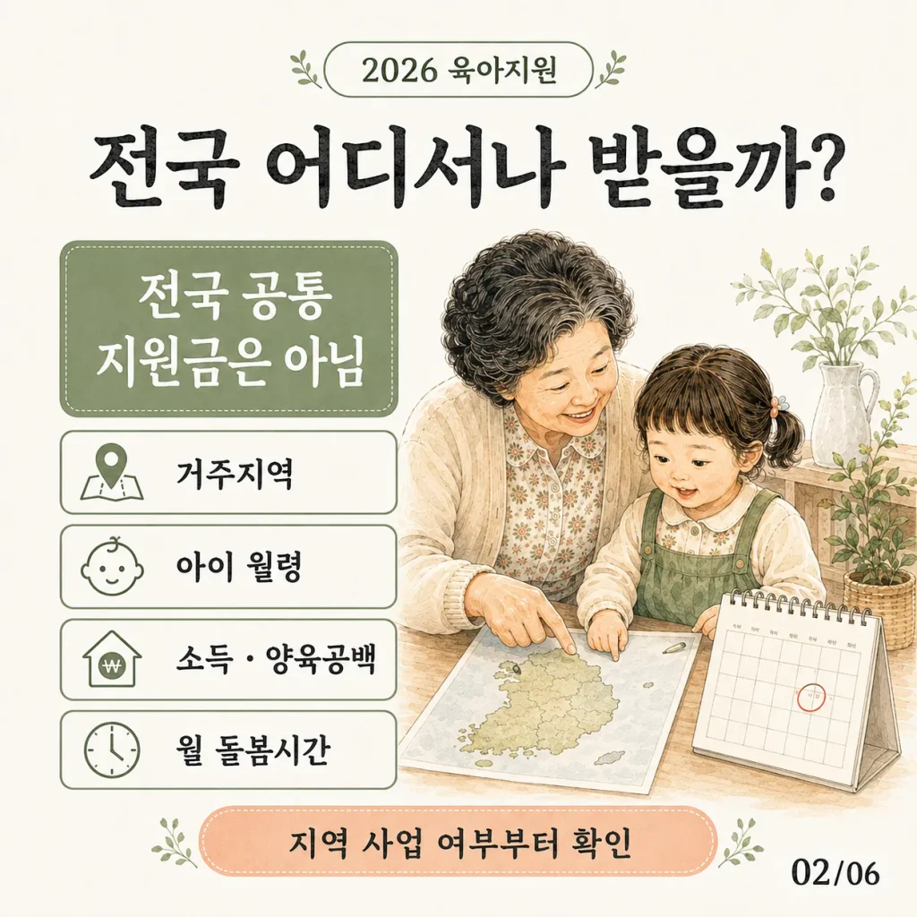 서울형 손주돌봄수당 대상과 지원금액 카드