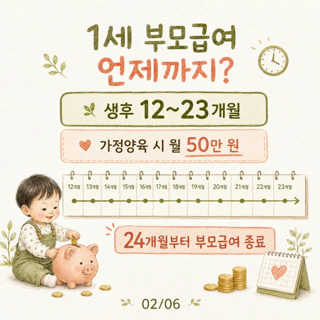 1세 부모급여 월 50만 원 지급 기간 생후 12~23개월 카드