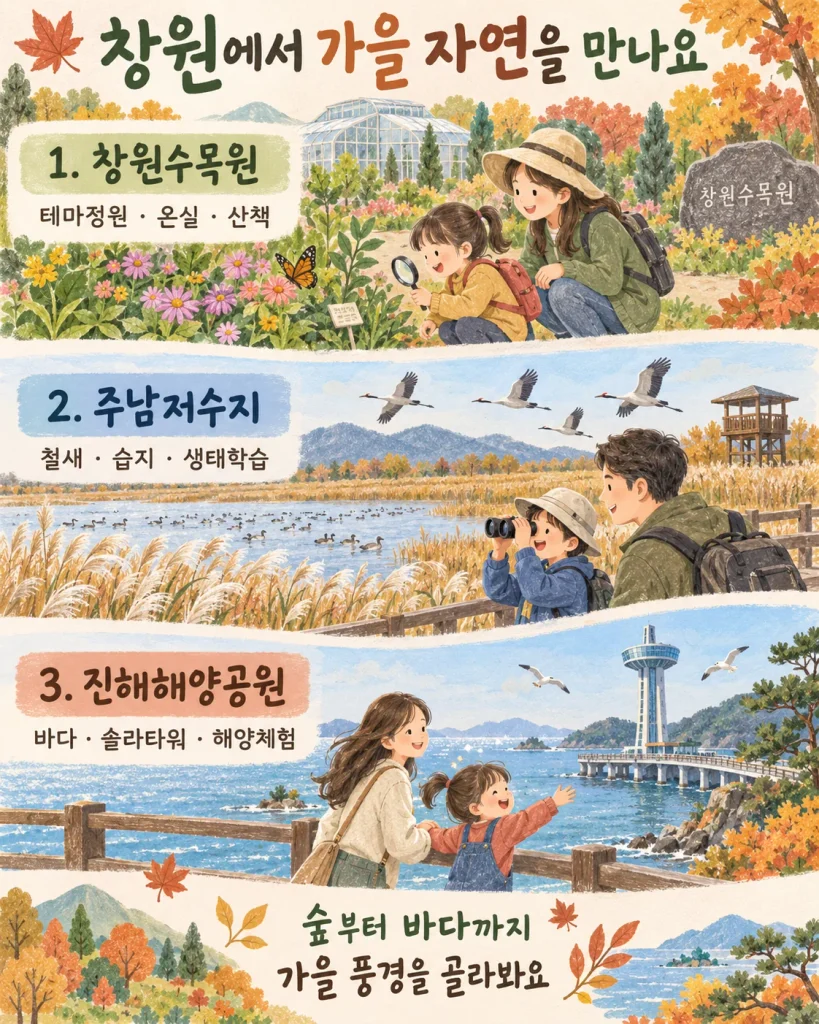 창원에서 가을 자연을 만나요