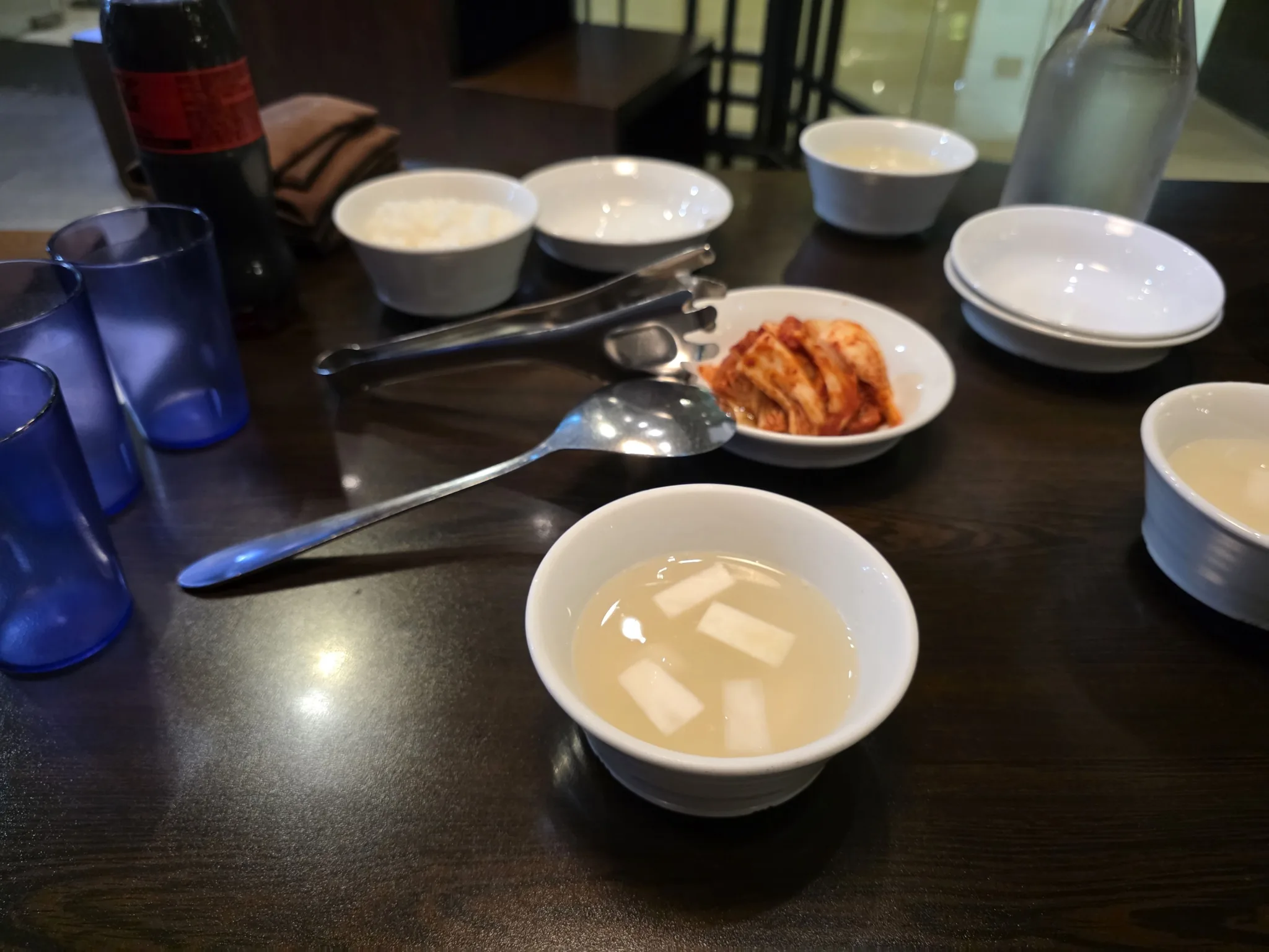 봉추찜닭 서울스퀘어점 기본 상차림