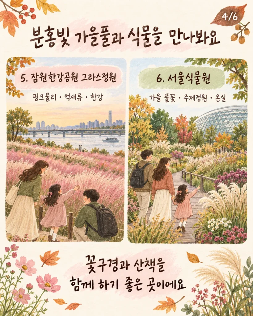 잠원한강공원 그라스정원과 서울식물원 안내