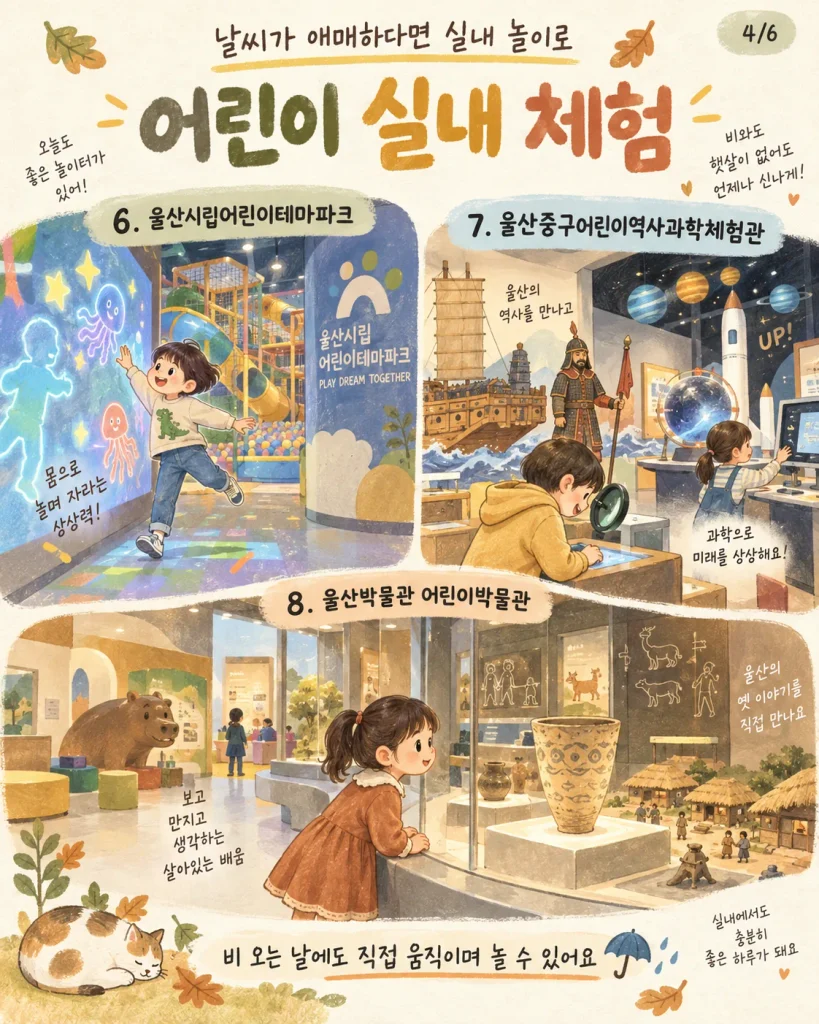 울산 어린이테마파크·역사과학체험관·어린이박물관 요약