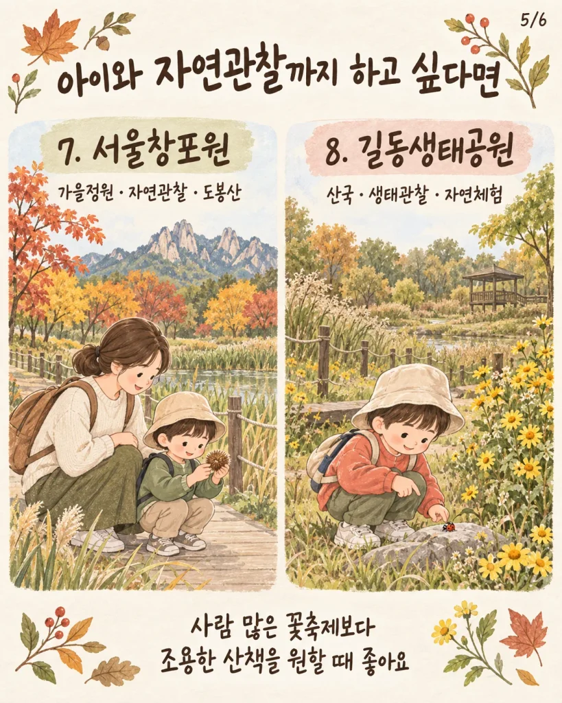 서울창포원과 길동생태공원 자연관찰 안내