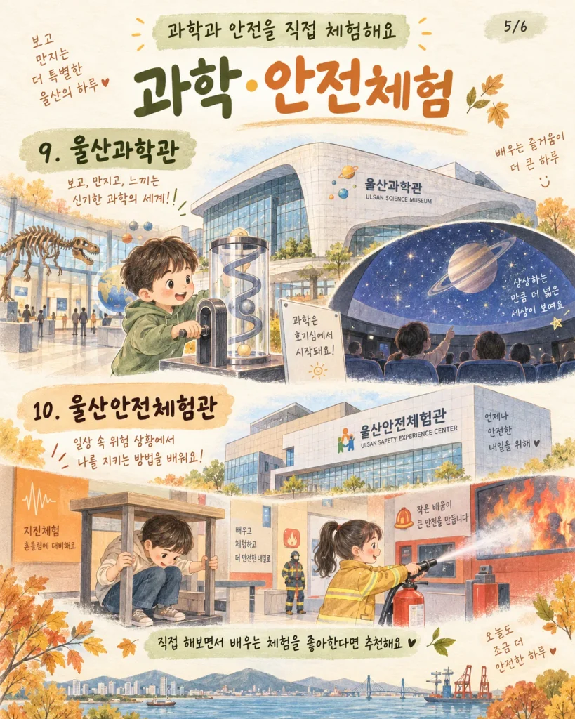 울산과학관·울산안전체험관 체험 요약