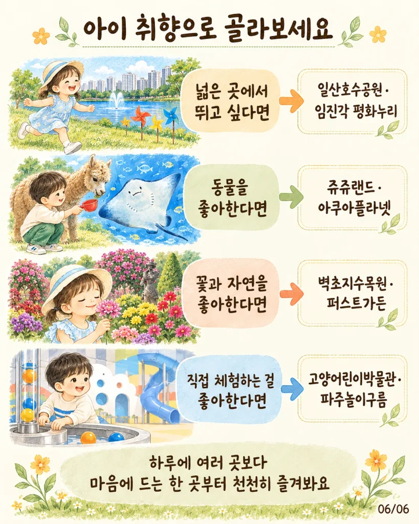 고양 파주 아이와 가볼 만한 곳 고르는 방법과 가을 나들이 기준