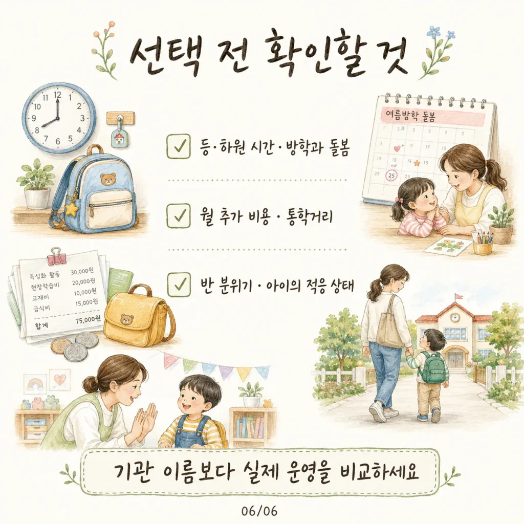 어린이집 유치원 선택 전 확인할 것