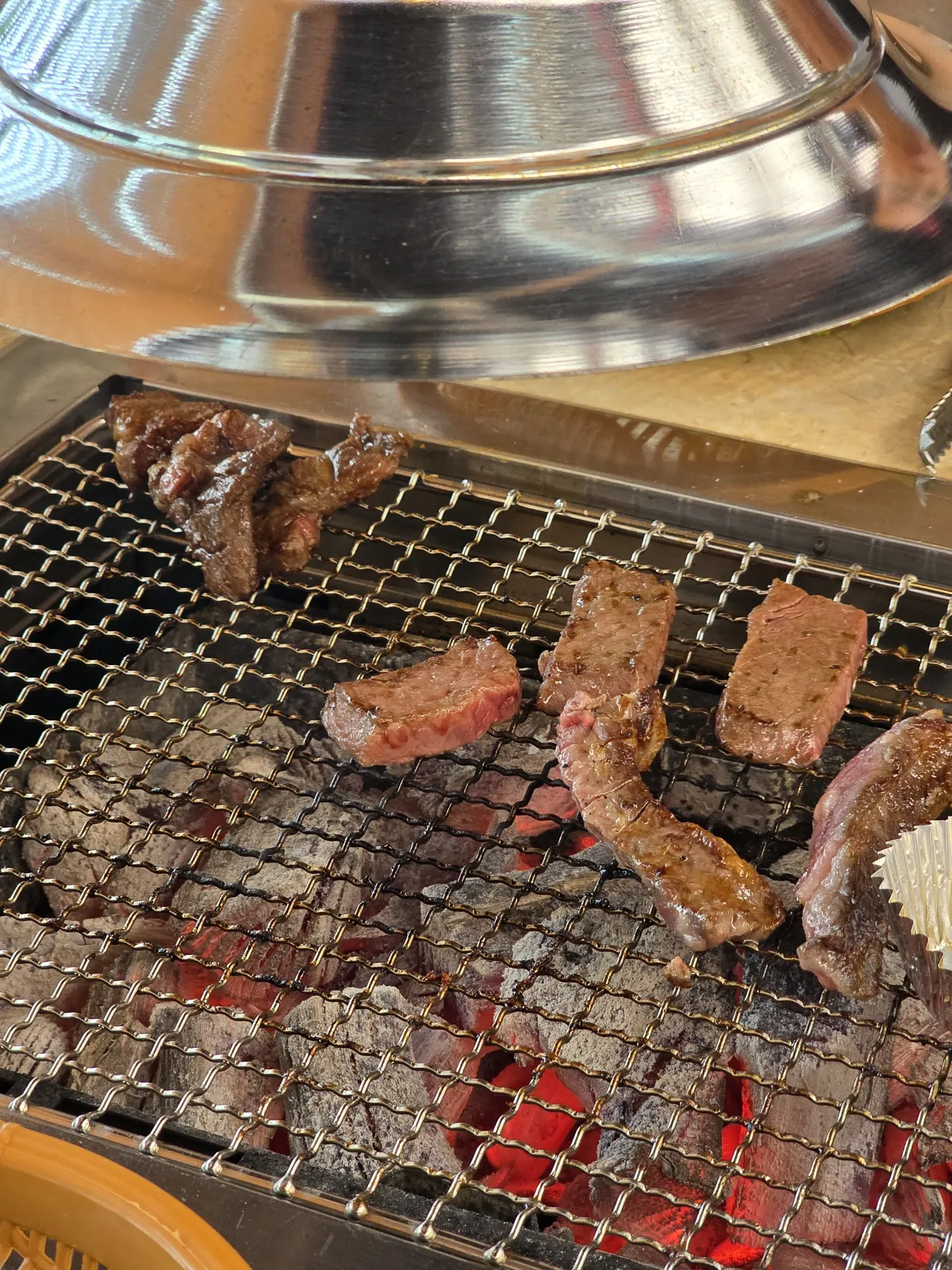 다몽집 숯불 위에서 직접 굽는 와규