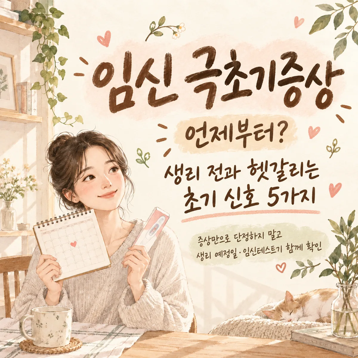 임신 극초기증상 언제부터? 생리 전과 헷갈리는 초기 신호 5가지
