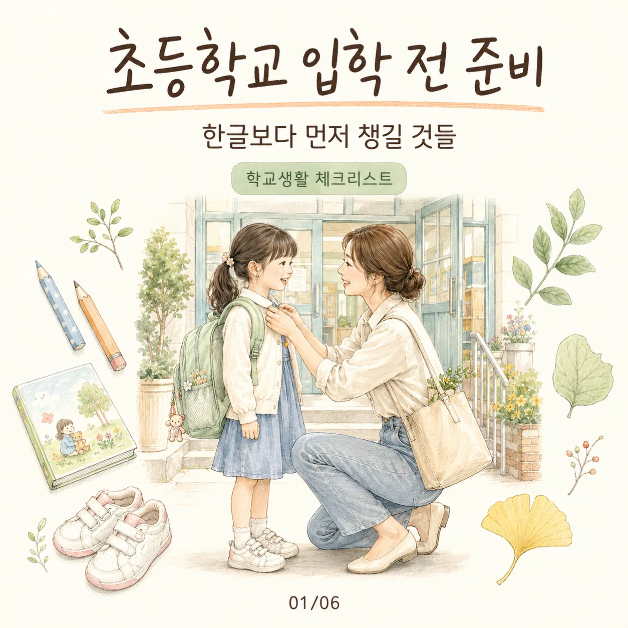 초등학교 입학 준비 체크리스트|한글보다 먼저 챙길 생활습관·예방접종