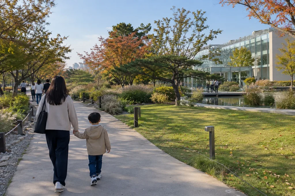 수원 도심에서 가을 정원을 즐길 수 있는 일월수목원