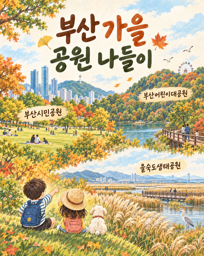 부산시민공원·어린이대공원·을숙도생태공원 비교 카드