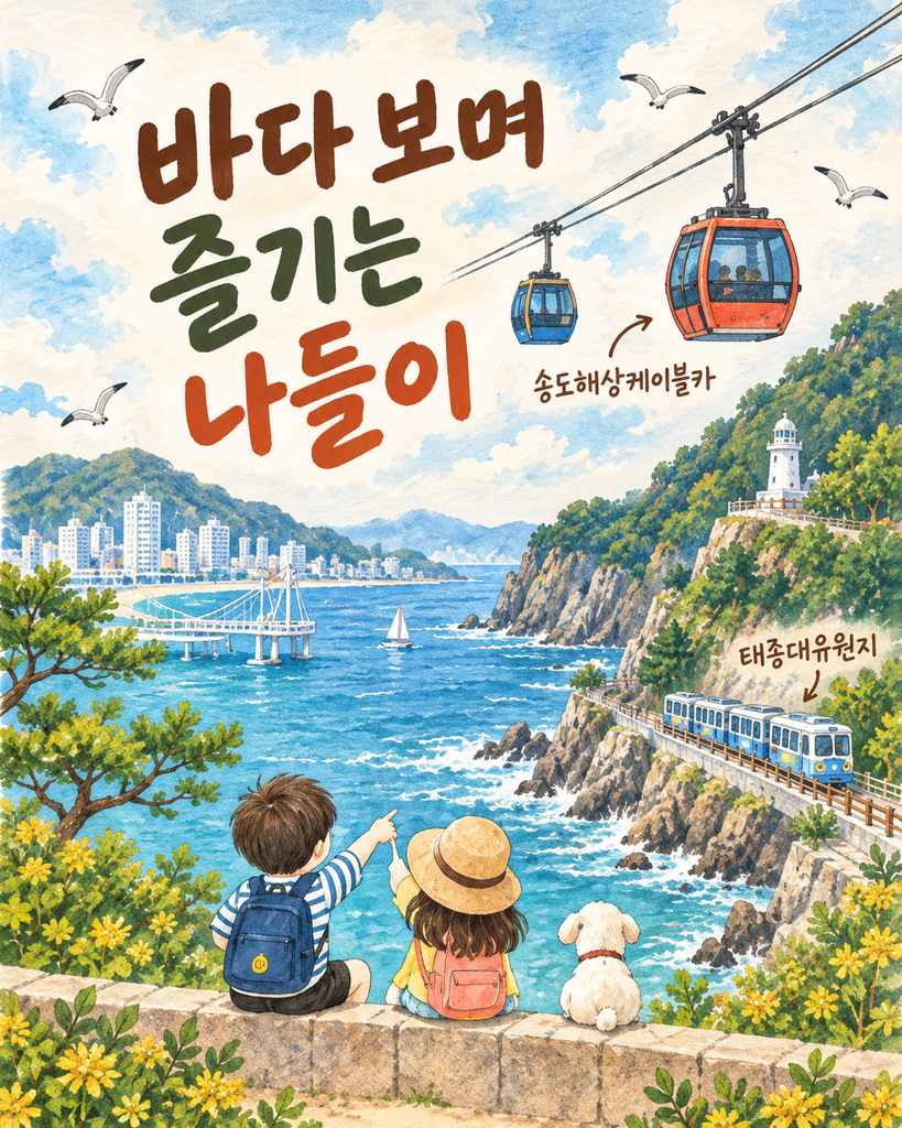 송도해상케이블카와 태종대 바다 나들이 카드