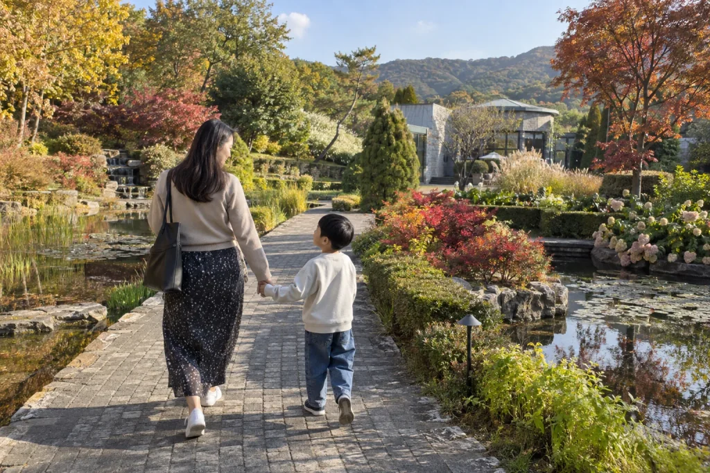 고양 파주 아이와 가볼 만한 곳 - 가을꽃과 정원이 아름다운 벽초지수목원