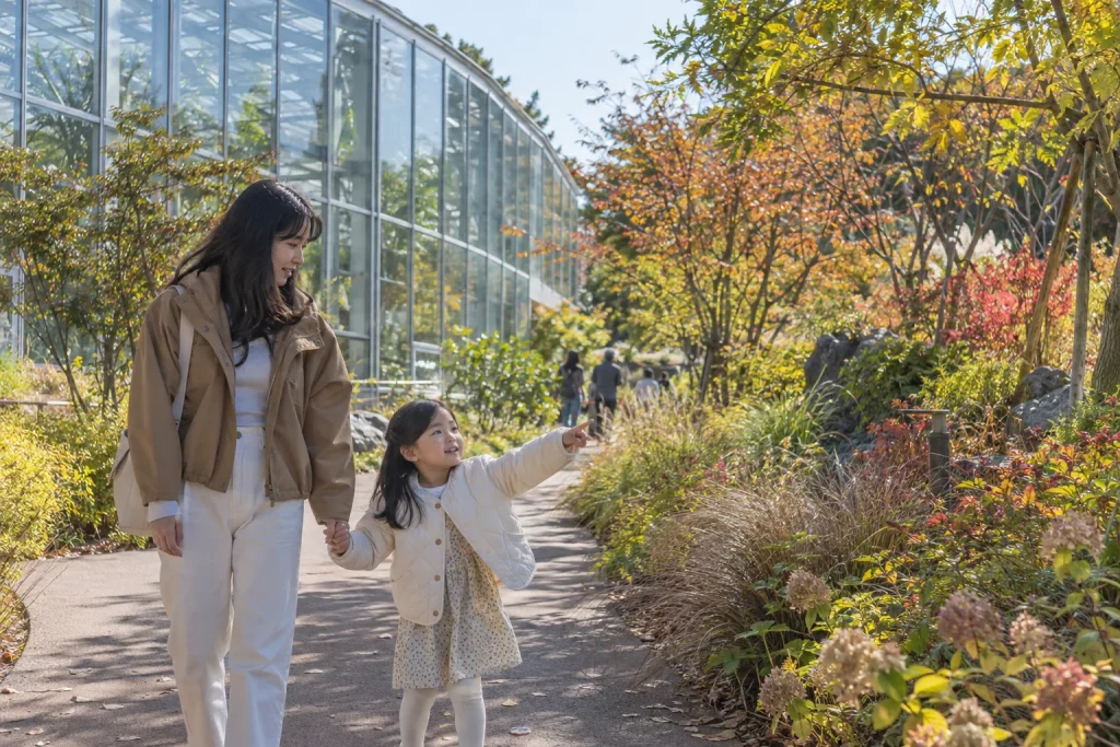 광주시립수목원 산책을 주제로 한 가족 이미지