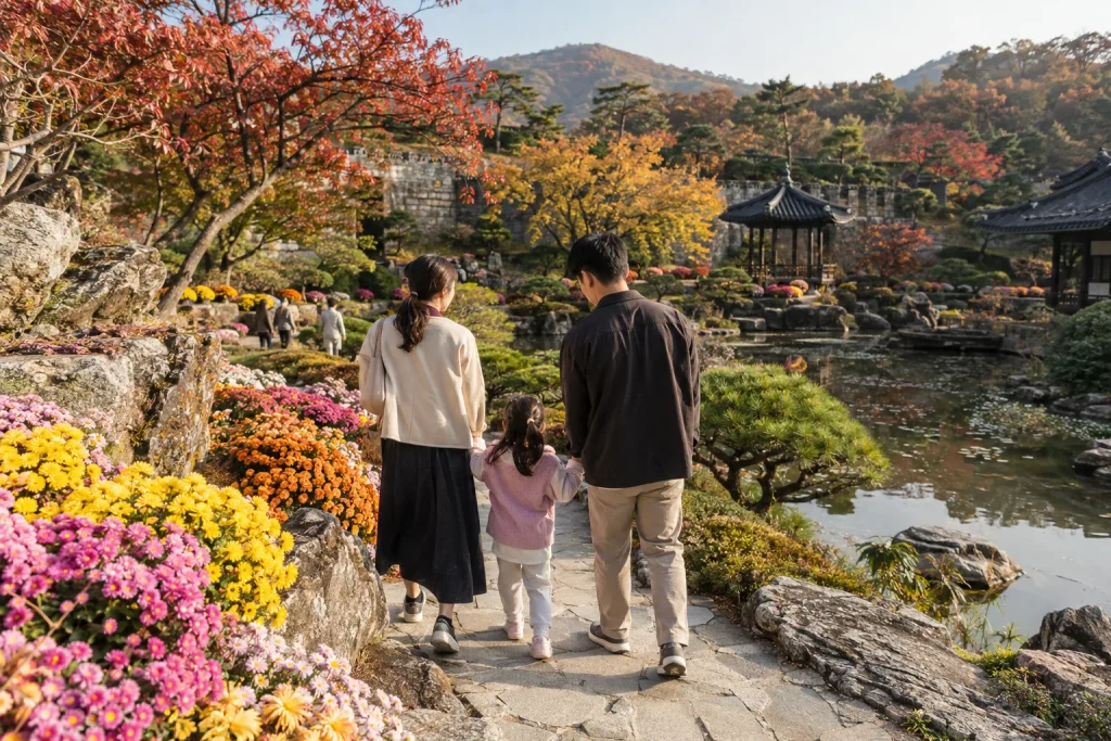 강매석교공원 가을꽃과 산책 풍경