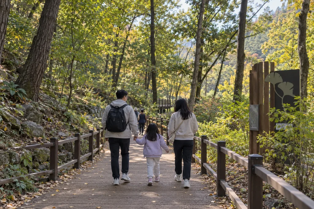 청주 아이와 가볼 만한 곳 미동산수목원 숲길과 어린이정원